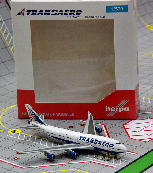 1:500 Transaero B747-400