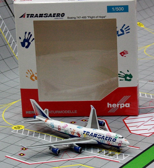 1:500 Transaero B747-400