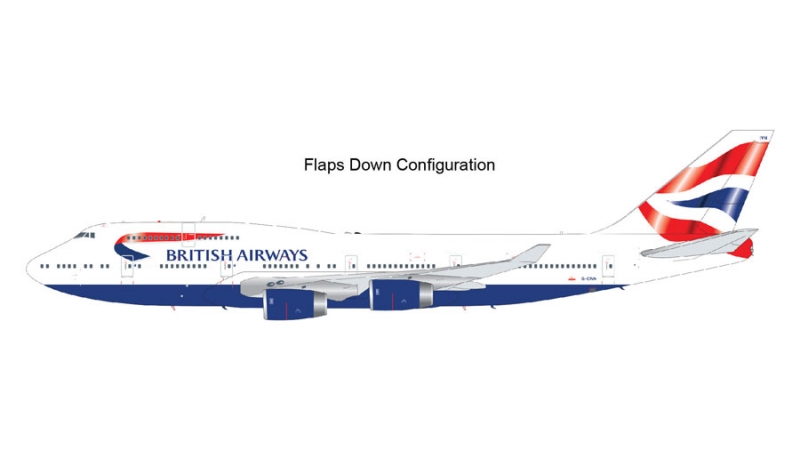 1:200 British Airways flaps ...
