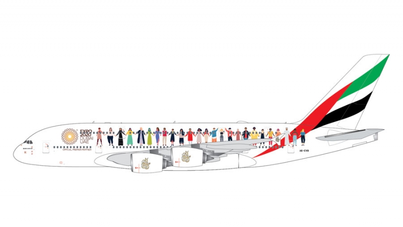 1:400 Emirates A380