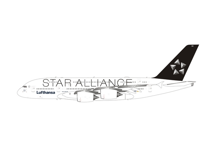 1:400 Lufthansa A380 star a ...