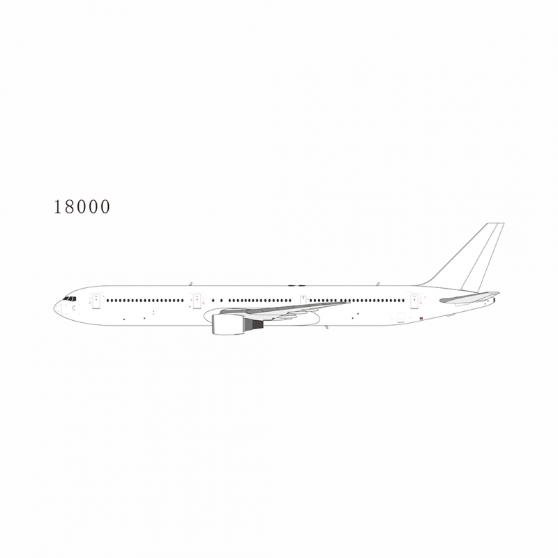 1:400 Blank Model 767-400ER