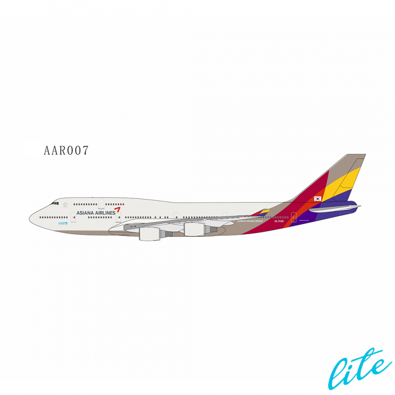 1:400 Asiana Airlines 747-4 ...